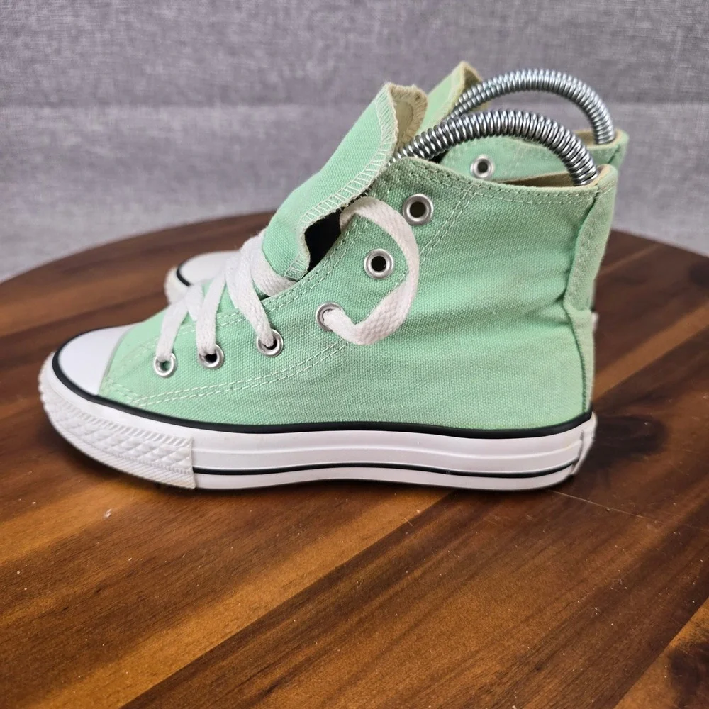 Converse Chuck Taylor All Star Kids Mint Green High Top Sneakers 342367F Size 13